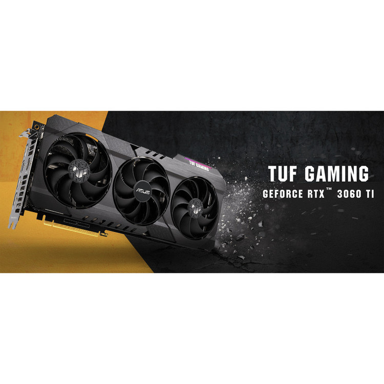 کارت گرافیک ایسوس مدل TUF Gaming RTX 3060 Ti OC حافظه 8 گیگابایت استوک